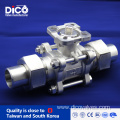 Wenzhou Union Type 3PC Floating Ball Valve